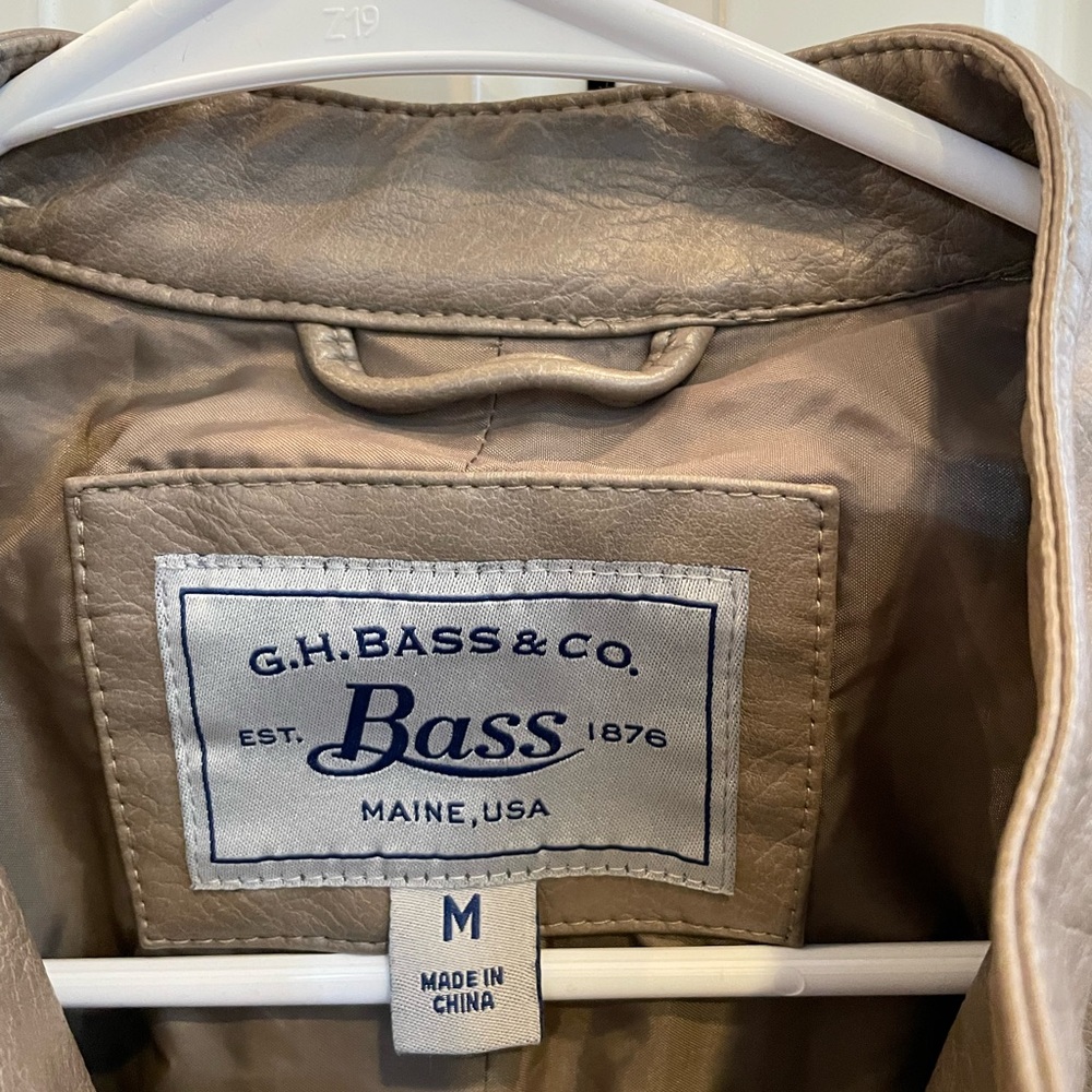G.H. Bass leather jacket.